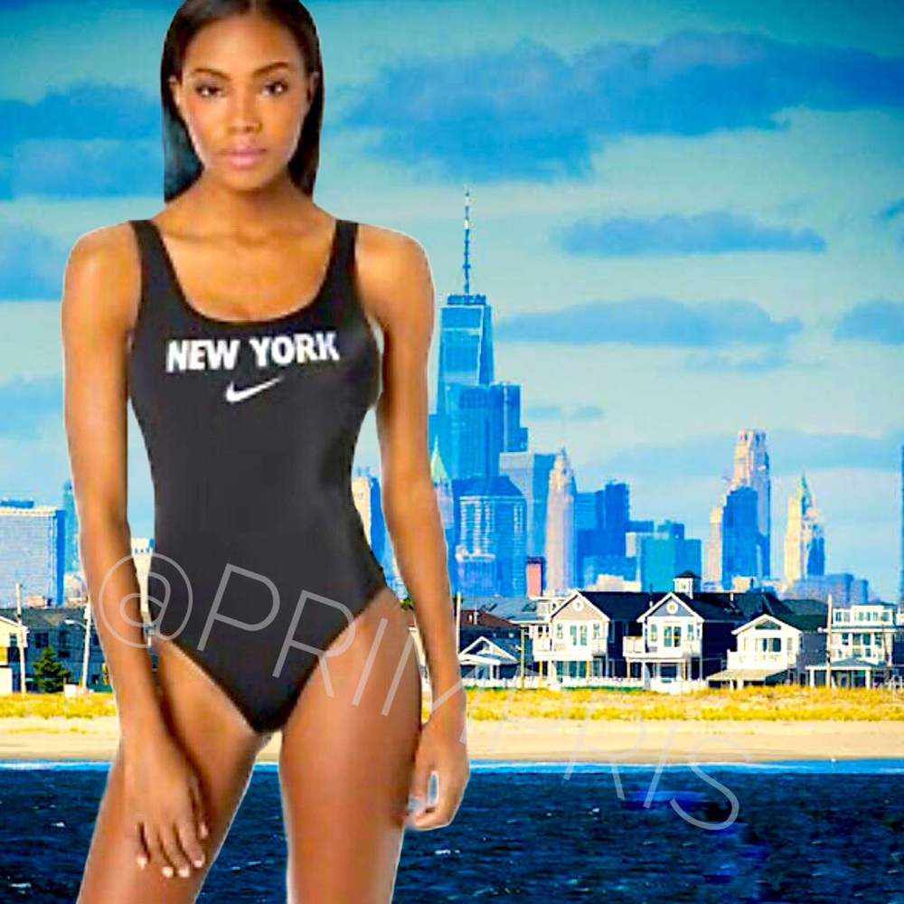 Nike City Series U-back One-piece Athletic Swimsuit - New York NWT